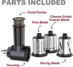 Slicer Shredder Attachments for KitchenAid Stand Mixer Cheese Grater Attachment for KitchenAid, Slicer Accessories with 3 Blades by InnoMoon