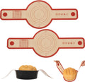 Silicone Bread Sling for Dutch Oven, 2 PCS Non-Stick & Easy Clean Reusable Silicone Bread Baking Mat with Extra Long Handles, Easy and Stable to Transfer Sourdough