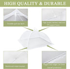 Food Covers Food Tent for Outside Mesh to Keep Bugs away, 2 Extra Large Size (40” x 24”) Reusable Collapsible Food Nets including Carry Bag,Ideal for Picnic Party BBQ Wedding Fruit