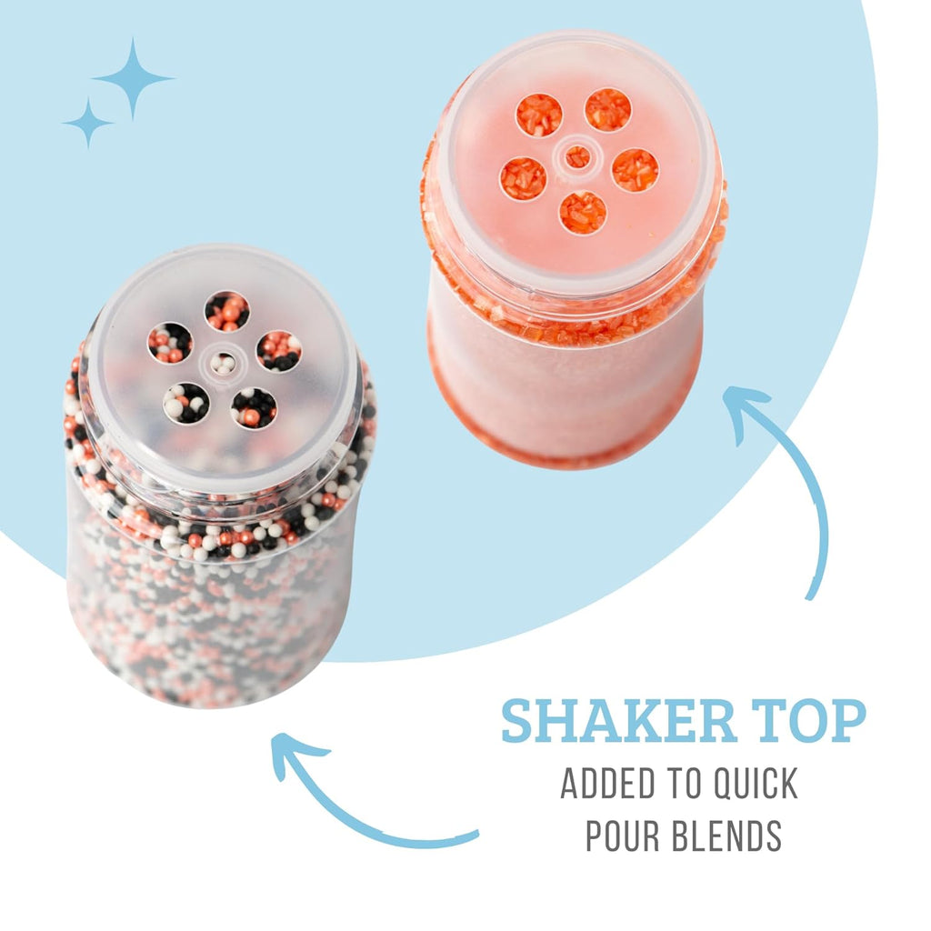 Sweets Indeed Sprinkles, Halloween Sprinkles, Candy Eyeballs, 4 Pack, 10.90 ounces, Edible Sprinkle Mix, Perfect for Cake Decorations, Baking, Ice Cream, Cookies, Cupcake Topper, 10.90 ounces (Halloween)