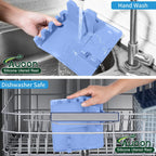 AUOON Spoon Holder for Stove - Silicone Spoon and Lid Rest with Drip Pad Kitchen Utensil Rest for Spoons, Ladles, Spatulas, Tongs & More (Blue Velvet, Large)