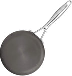 Amazon Basics Mini Sauce Pan With Lid, 1.9 Quarts, Hard-Anodized Non-Stick Aluminum, Gray (Previously Stone & Beam brand), pack of 1