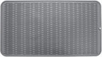 Silicone Dish Drying Mat for Multiple Usage,Easy clean,Eco-friendly,Heat-resistant Silicone Mat for Kitchen Counter or Sink,Refrigerator or Drawer Liner Grey 4XL 32 inches x 18 inches