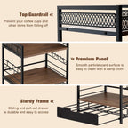 Coffee Bar Organizer, 3 Tier Coffee Station Organizer for Countertop, 30 K Cup Pod Drawer, Mug Cup Holder Stand With 12 Hooks, Multifunctional K Pods Shelf Storage Holder Drawer