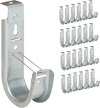 ICC Ceiling Mount J Hook 2” with Retainer Clip - Galvanized Steel Cable Management Hooks for Hanging Cable - Rust-Resistant, EIA and TIA Compliant - 2 Inch 25-Pack