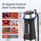 Ganiza 8 in 1 Immersion Blender - 1000W Heavy Duty Motor, 16 Speed Mode Handheld Blender With Stainless Steel Shaft - Includes 8 Total Pieces