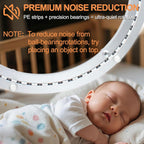 TamBee 12 Inch Mute Lazy Susan Bearing Base - 300lb Capacity Aluminum Heavy Duty Lazy Susan Turntable Mechanism Kit for Smooth Rotation, Universal Hardware for DIY Furniture, Table (Base Only)