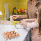 200Pcs Plastic Egg Carton Bulk Empty Clear Egg Tray Holder Container for Farm Business Market Home Kitchen Refrigerator Storage (3 x 4 Grids)