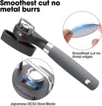 Beneno Can Opener, Manual Side Safe Cut Can Opener Smooth Edge with Durable Sharp Blade, Effort-Saving Knob & Comfortable Non-slip Handle, Gray