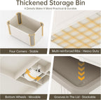 HAIXIN Collapsible Storage Bin with Lid - 62.8 QT Foldable Closet Organizers Stackable Storage Box Plastic Storage Container for Home Garage Office, 1 Pack