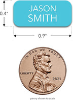 Personalized Labels (100 Count) (0.9" 0.4") Small Custom Name Stickers - Waterproof for Kids, Toddlers and Parents