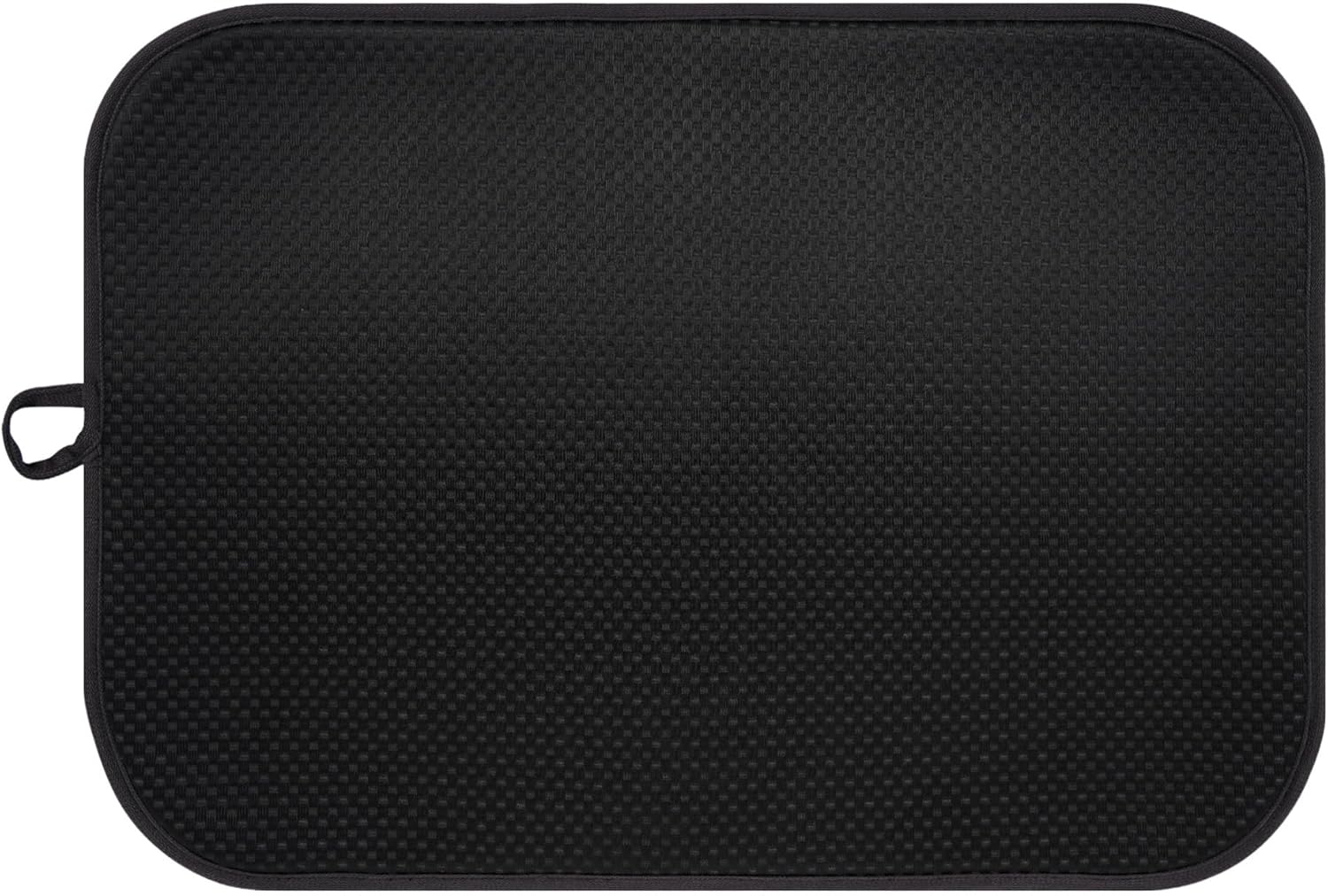 Black Dish Drying Mat XXL 17”x24” – Absorbent Kitchen Drying Mat for Kitchen Counter, Dish Rack Mat, Utensils, Pots & Pans – Dish Drying Pad, Drainer Mat, Dish Mats for Drying Dishes