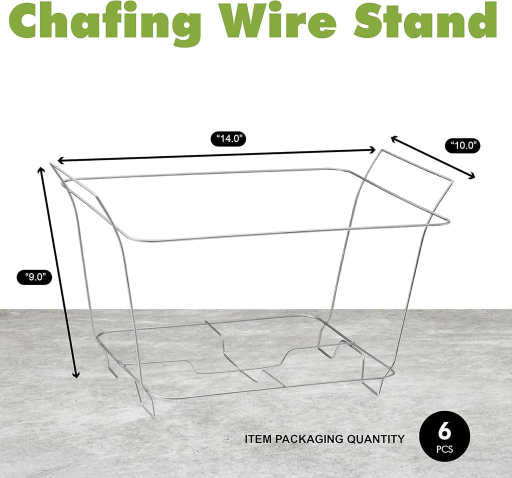 Disposable Chafing Dish Buffet Set, Food Warmers for Parties, Complete 39 Pcs of Chafing Servers with Covers, Catering Supplies with Half-Size Pans (9x13), Warming Trays for Food with Utensils & Lids