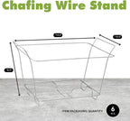 Disposable Chafing Dish Buffet Set, Food Warmers for Parties, Complete 39 Pcs of Chafing Servers with Covers, Catering Supplies with Half-Size Pans (9x13), Warming Trays for Food with Utensils & Lids