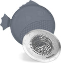Kitchen Sink Drain Strainer, Flexible Sink Strainer with Stopper, 304 Stainless Steel Anti-Rust Mesh Sink Strainer, Wokdada Revolutionary Clog-Free Food Catcher for Garbage Disposal