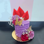 Gyufise 6Pcs Paper Palm Fan Cake Toppers Palm Spear Leaves Fan Cupcake Toppers Cake Insert Decorations Craft DIY Cake Bakeware Decoration for Birthday Party Wedding Party Decor Supplies Red
