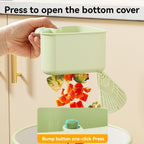 Suction Cup Sink Corner Rack, Triangular Suction Cup Corner Sink Caddy, Kitchen Sink Drain Strainer Basket for Kitchen Bathroom Dishware (Orange)