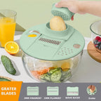 Salad Lettuce Spinner,Fruit Washing Bowl with Strainer,Vegetables Fruit Washer,5.3Qt Large Salad Spinner