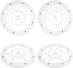 4 Pcs 8 Inch Lazy Susan Turntable Acrylic Ball Bearing Rotating Tray, Clear Turntable Organizer, Rotating Base Clear Acrylic Plates for Pantry, Cabinet, Spices, Makeup, (360˚ Rotation)