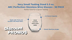 Custom Stemless Wine Glasses by ARC 5.5 oz. Set of 50, Personalized Bulk Pack - Perfect for Hotel, Bar, Restaurant or Lounge - Black