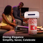 Kitchen Mama Orbit One Rechargeable Electric Can Opener: Hands-free, USB-C Charging, Automatic Stop, Smooth Edge, Safety, Blade for Large Cans, Heavy Duty, Soda and Pop Can, with Storage Box (White)