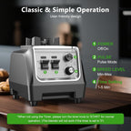 Blender for Smoothies with 1800 Watt Motor Powerful Countertop Blenders for Kitchen 70OZ Large Capacity Smoothie Blender and Grinder Combo for Ice Crush Frozen Drinks Puree