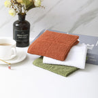 Glynniss Dishcloths Kitchen Highly Absorbent Dish Rags 100% Cotton Dish Cloths for Washing Dishes, Cleaning (11 x 11 Inches, 12 pcs, White)