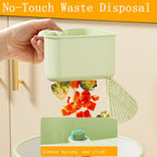 Suction Cup Sink Strainer Corner Rack, Automatic Dumping Triangular Sink Storage Rack Holder, 2025 New Plastic Sink Basket Shelf with Drain Hole & Sucker, Corner Hanging for Kitchen Bathroom