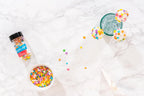 Bakerpan Spring Sprinkles for Cake Decorating - Flower Confetti Edible 4 Ounces - Edible Confetti Sprinkles for Cupcakes, Ice Cream, Cookies, Cakes (Made in USA)