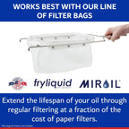 3 x 1 Liter Bottle FryLiquid by MirOil, Antioxidant & Removes Unhealthy Fats, Prevents Breakdown, Vitamin Therapy & Extends Deep Fryer Oil Life for Donut Shops, Restaurants, Food Trucks & Food Service