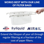 1 Liter Bottle FryLiquid by MirOil, Antioxidant for Frying, Removes Unhealthy Fat, Prevents Breakdown, Vitamin Therapy, Extend Deep Fryer Oil Life for Donut Shop, Restaurant, Food Truck & Food Service
