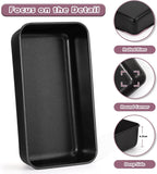 P&P CHEF Loaf Pan Set, 9 x 5 Inch Bread Pans, Stainless Steel Loaf Toast Baking Pans For Bread Meatloaf Lasagna Cake, Healthy & Non Toxic, Oven & Dishwasher Safe,(Black, 2Pcs)