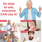 Kitchen Mama Auto Electric Can Opener: Safe, Easy with One Touch, Smooth Edge, Battery Operated, Cordless, Automatic Can Opener for Seniors with Arthritis, Hand Free Appliances, YES YOU CAN (White)