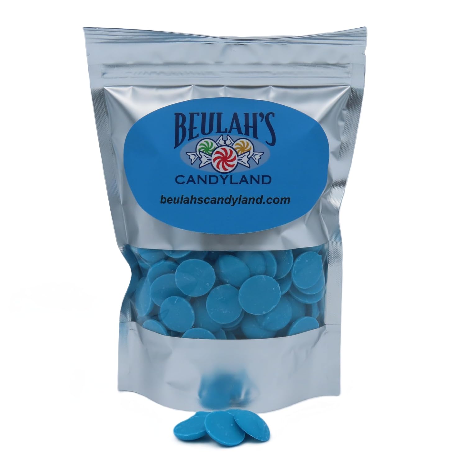 MERCKENS Coating Wafers, Blue Melting Chocolate, 1 Pound Package