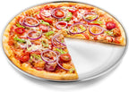 P&P CHEF Pizza Pan Bakeware for Home Kitchen, Stainless Steel Pizza Tray for Baking Pizza, Healthy & Reusable & Easy Clean, Oven & Freezer Safe, 13.5 Inch & Silver