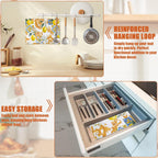 Watercolor Lemon Dish Drying Mat for Kitchen Counter Microfiber Absorbent Dish Kitchen Drying Mat Draining Reusable Washable for Dishes/Utensils/Counterto