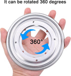 4Pack 5.5" Lazy Susan Hardware 5/16" Thick Round Rotating Bearing Plate, Silver Swivel Plate Base 300lbs Capacity Lazy Susan Turntable Bearing Base for Rotating Table, Serving Tray, Kitchen