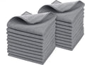 SINLAND Microfiber Dish Cloth Dish Rags for Washing Dishes Best Kitchen Cloths Cleaning Cloths with Poly Scour Side 12Inchx12Inch 20Pack Grey