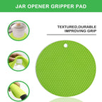 Jar Opener for Weak Hands, Seniors with Arthritis, 5 in 1 Multi Function Bottle Opener Lid Opener For Arthritic Hands with Non Slip Rubber Jar opener Gripper Pad