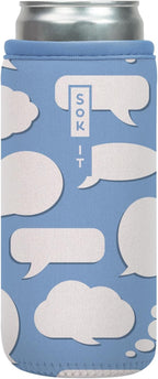 Sok It CanSok Sleeve for Beer & Soda Insulated Neoprene Cover (Big Ideas, 12oz Slim Can Sleeve)