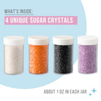 Sweets Indeed Sprinkles, 4 Pack, Edible Sprinkle Mix, Perfect for Cake Decorations, Baking, Ice Cream, Cookies, Cupcake Topper (Halloween Sugar)