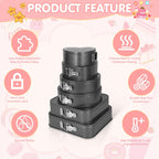 6Pcs Springform Cake Pan Set Of 7 7.8 8.6 9 10 11inch Moldes Para Pasteles Non-Stick Spring Pans Heart Cake Pan Round Nonstick Cheesecake Pans Square Spring Form Pan For Cheesecake Pizza Quiches