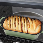 Bread Pan Cast Iron Loaf Pan with Lid 9x5 Inch Bread Loaf Pan for Baking Bread Enameled Cast Iron Sourdough Bread Pan