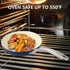 Pots and Pans Set, 7 Piece Nonstick Ceramic Cookware Set, Kitchen Induction Cookware Sets, Pots and Pans Non Stick with Oven Safe Handle, 100% PFOA Free, Blue