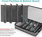 Silverware Organizer Chest,Silverware Storage Box,Stackable Flatware Storage Case,Spoon Organizer,Tableware Storage Box With 4 Dividers for Moving Transport,Kitchen Utensil cutlery Organizer