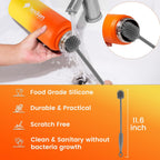 Lexlion 32 Oz Triple Walled Insulated Stainless Steel Fruit Infuser Bottle, Thermal Leaf Infuser, Silicone Sleeve, 3 Lids Leakproof, Metal Mug Gallon
