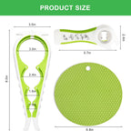 Jar Opener for Weak Hands, Seniors with Arthritis, 5 in 1 Multi Function Bottle Opener Lid Opener For Arthritic Hands with Non Slip Rubber Jar opener Gripper Pad