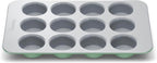 Caraway Non-Stick Ceramic 12-Cup Muffin Pan - Naturally Slick Ceramic Coating - Non-Toxic PTFE & PFOA Free - Perfect for Cupcakes, Muffins, and More - Sage