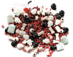 Edible Halloween Candy Gravestone for Decorating Candy Eyeballs Bones Sprinkles Cookie Eyes Decorations Edible Cookie Decorations Mix 3.35OZ