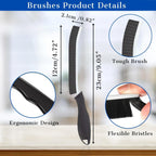 Kitchen Soap Dispenser Set with Sink Caddy-Hand and Dish Soap Dispenser with Sponge,Crevice Cleaning Brush,stailess Steel Scrubber, Sponge and discloth Holder 5-in-1 Organizer Set (Black)